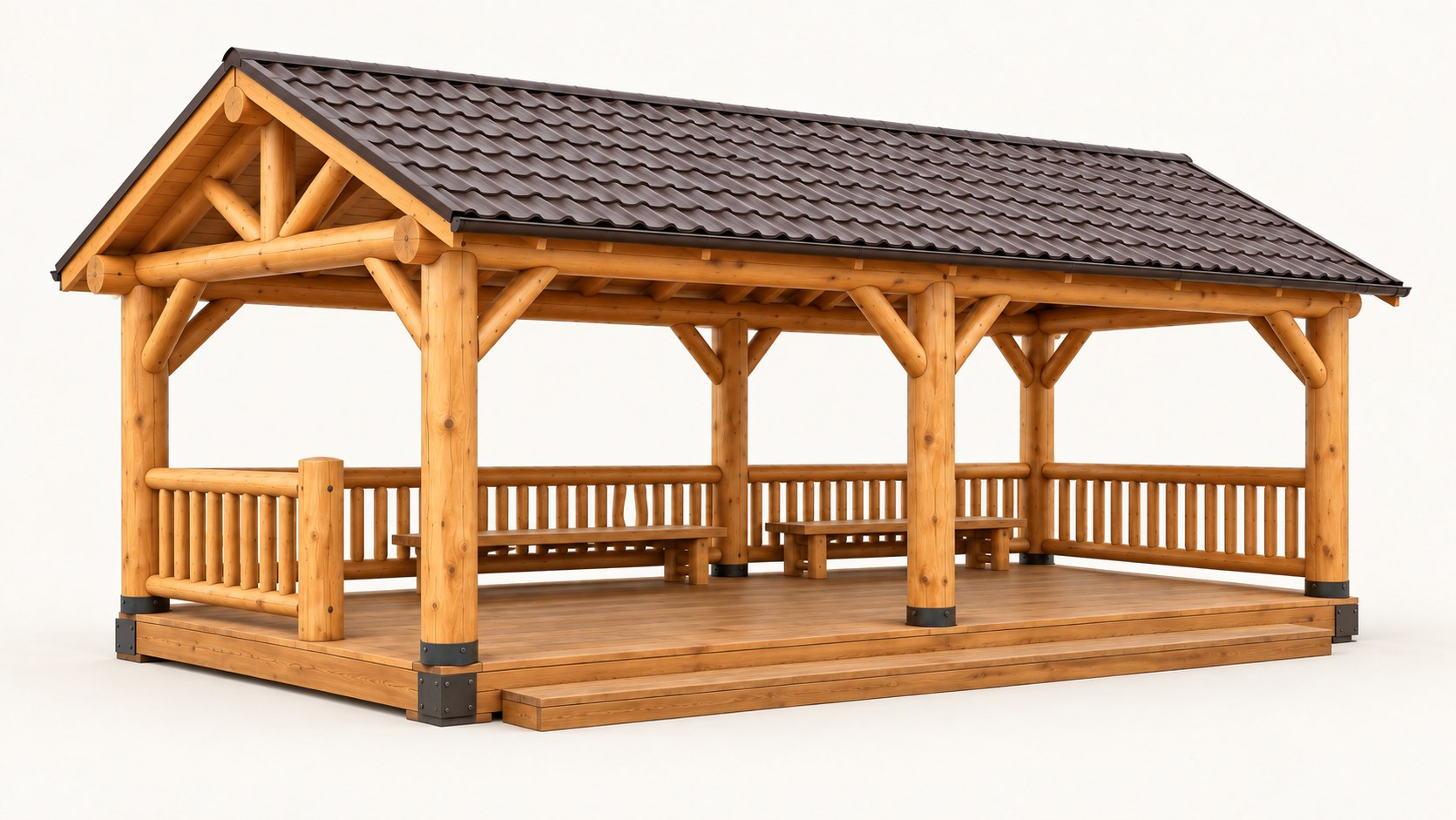 Letnjikovac - veći paviljon sa klupama